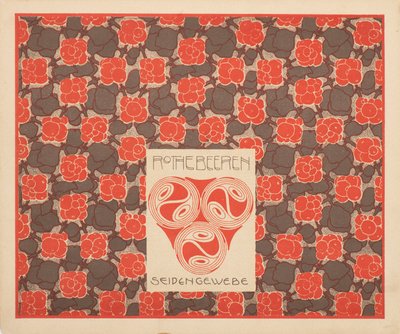 Red Berries -silkkikangas, 1901. tekijältä Koloman Moser