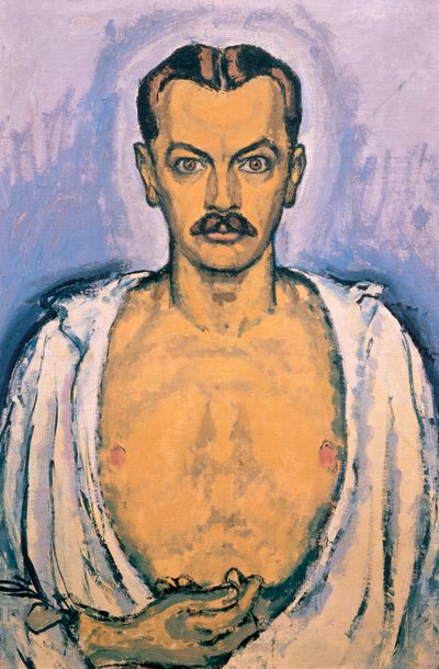 Selbstportrait - Omakuva ... (öljy kankaalle) tekijältä Koloman Moser