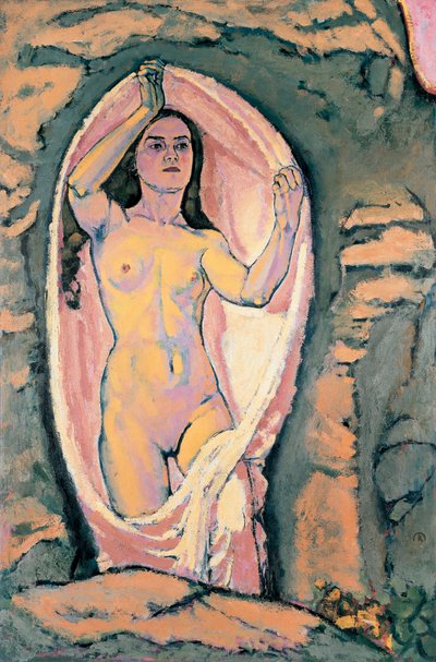 Venus in der Grotte - Venus luolassa ... (öljy kankaalle) tekijältä Koloman Moser