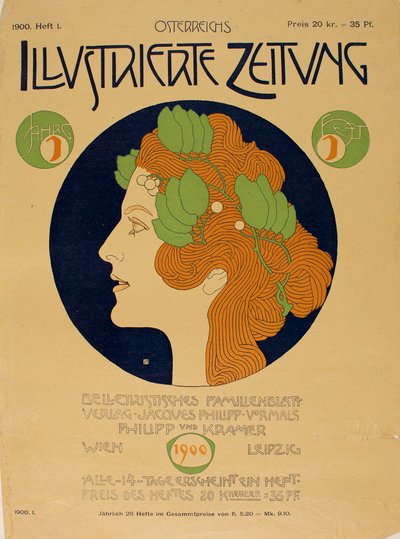 Itävallan kuvitettu sanomalehti, 1900. tekijältä Koloman Moser