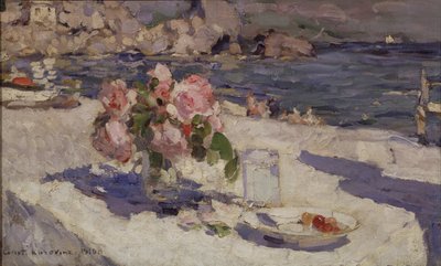 Meren rannalla, 1910 tekijältä Konstantin Alekseevich Korovin