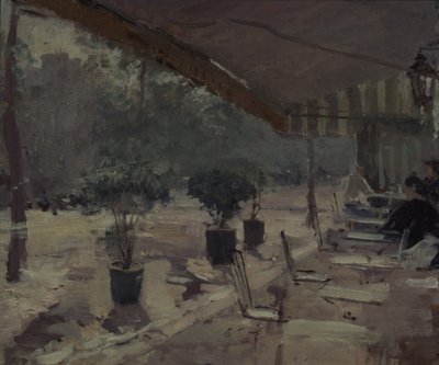 Kahvila Pariisissa, 1890-luku tekijältä Konstantin Alekseevich Korovin