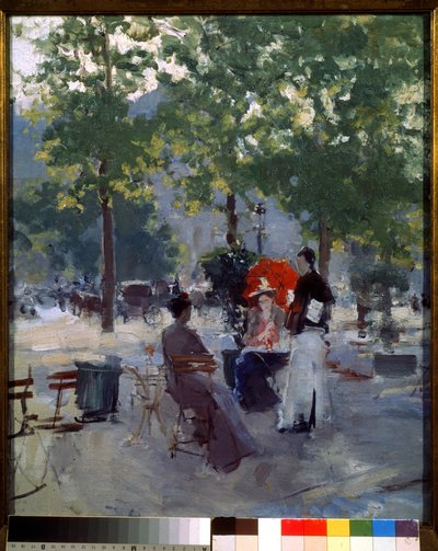 Kahvila Pariisissa tekijältä Konstantin Alekseevich Korovin