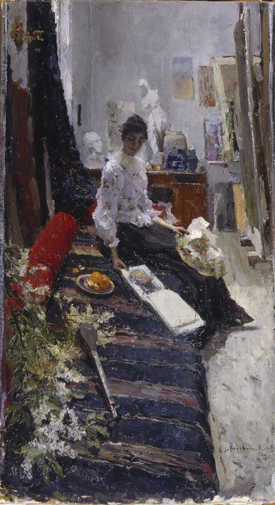 Painters Studiossa tekijältä Konstantin Alekseevich Korovin