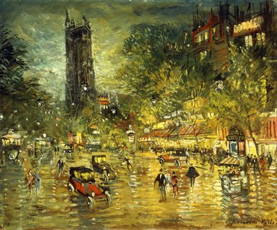 Pariisin katukuvaus tekijältä Konstantin Alekseevich Korovin