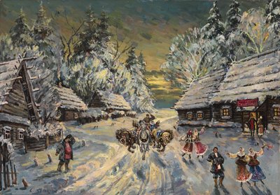 Venäjän talvi tekijältä Konstantin Alekseevich Korovin