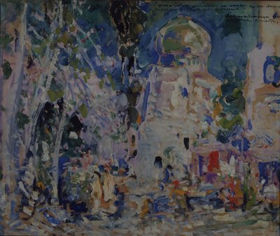 Lavastus F. Hartmanin baletille The Scarlet Pimpernel, 1911 tekijältä Konstantin Alekseevich Korovin