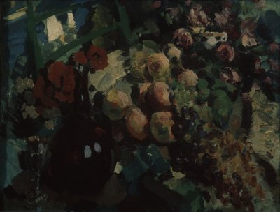 Asetelma. Viiniköynnös ja hedelmät, 1917 tekijältä Konstantin Alekseevich Korovin