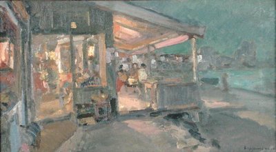 Teehuone Krimillä tekijältä Konstantin Alekseevich Korovin