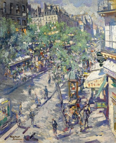 Boulevard de Sebastopol Pariisissa, 1923 tekijältä Konstantin Alekseevich Korovin
