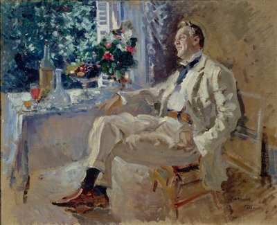 Laulaja Feodor Ivanovich Chaliapinin muotokuva 1873-1938, 1911. tekijältä Konstantin Alexeyevich Korovin