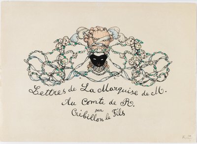 Pikkukuva elokuvasta Le Livre de la Marquise, 1907. tekijältä Konstantin Andreevic Somov