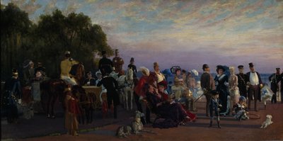 Strelkan saaren sylissä, 1870-luku tekijältä Konstantin Apollonovich Savitsky