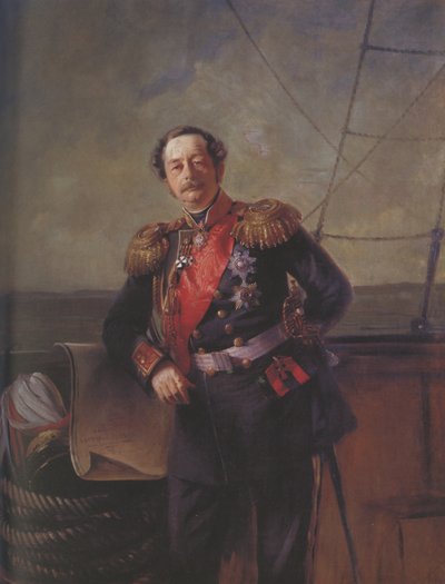 Kreivi Nikolai Nikolajevitš Muravjov-Amurskyn muotokuva 1809-1881, 1863 tekijältä Konstantin Egorovich Makovsky