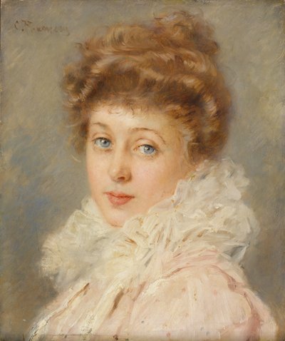Elegantin naisen muotokuva, tekijältä Konstantin Egorovich Makovsky