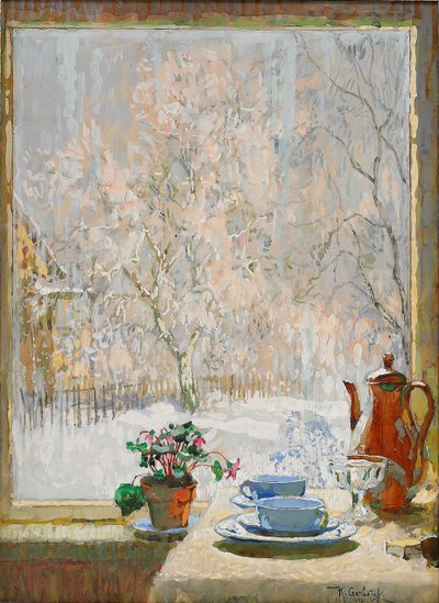 Ikkunan läpi talvella, 1945 tekijältä Konstantin Ivanovich Gorbatov