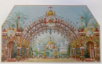 Lavastus P. Tšaikovskin baletille Pähkinänsärkijä, 1892 tekijältä Konstantin Matveevich Ivanov