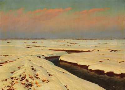 Talvimaisema tekijältä Konstantin Yakovlevich Kryzhitsky