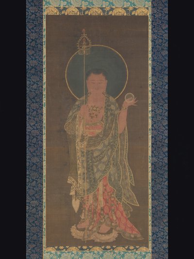 Kshitigarbhan riippuva kirjakäärö, 1300-50 tekijältä Korean School