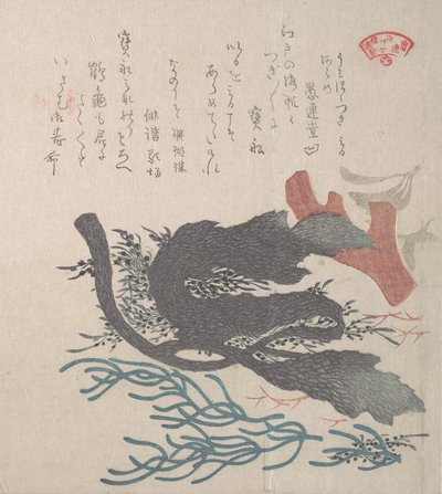 Erilaisia merileviä, 1800-luku. tekijältä Kubo Shunman
