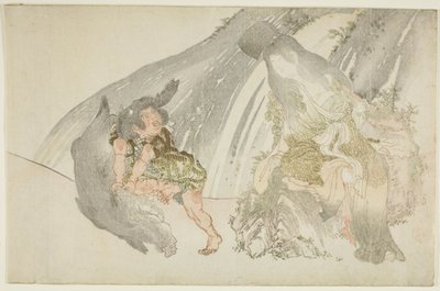 Yamanba sum tchin g kintaro w rest a boa r tekijältä Kubo Shunman