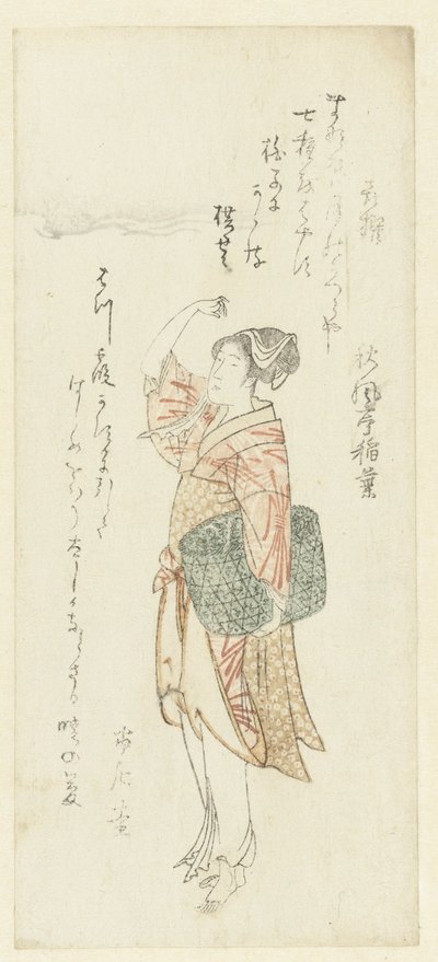Fisher-nainen tekijältä Kubota Shunman (attributed to)
