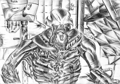 Uhkaava scifi-olento tekijältä Kulik