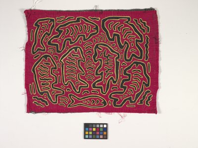 Paitapaneeli (Mola) (kuva) tekijältä Kuna Indian Culture