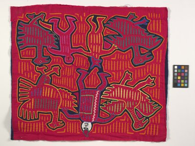 Paitapaneeli (Mola) (kuva) tekijältä Kuna Indian Culture