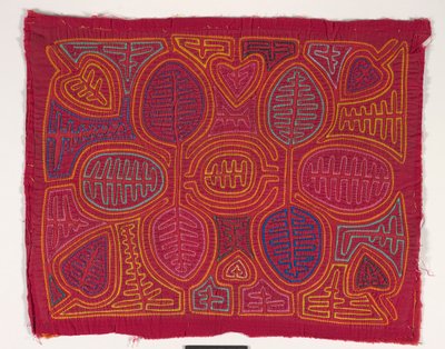 Paitapaneeli (mola) (applikoitu puuvilla) tekijältä Kuna Indian Culture