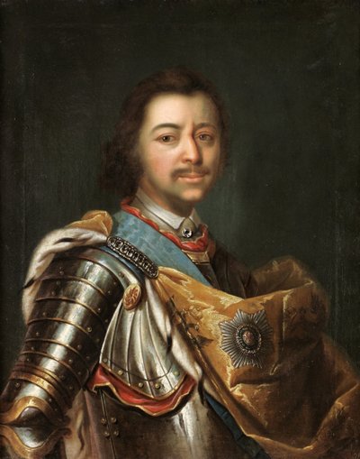 Keisari Pietari I Suuren muotokuva 1672-1725 tekijältä Kupecky