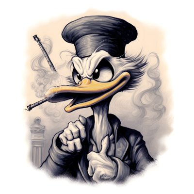 Scrooge McDuck polttaa suurta marihuanaa 3 tekijältä Kurt Heppke