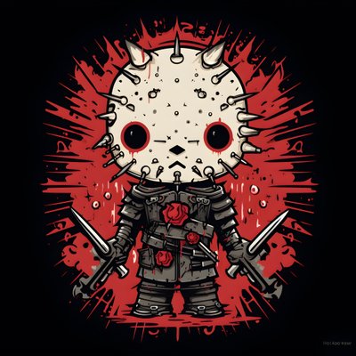 Hello Kitty als Pinhead Shirt Design 1 tekijältä Kurt Heppke