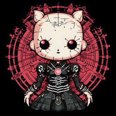 Hello Kitty ja Pinhead Shirt Design 3 tekijältä Kurt Heppke