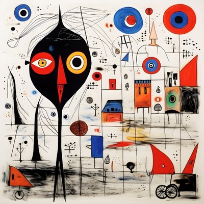 Surrealistisia kuvituksia Joan Miró. 2 tekijältä Kurt Heppke