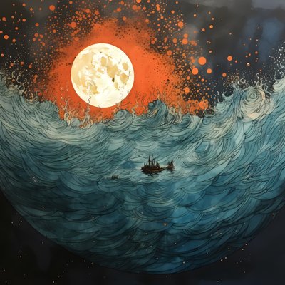 Kaksi venettä liukui äänettömästi musteen veden läpi kohti kieppuvaa Charybdistä, täysikuuta, joka oli ainoa valo Pohjanmeren tyhjässä maailmassa. 1 tekijältä Kurt Heppke