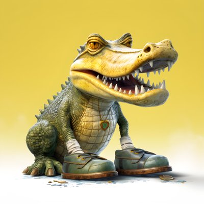 krokotiili sarjakuvatyyliin 4 tekijältä Kurt Heppke