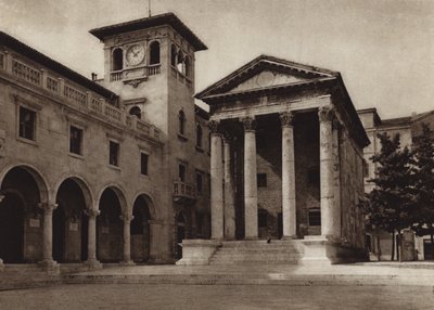 Italia: Polo, Tempio Augusteo (valkoinen kuva) tekijältä Kurt Hielscher