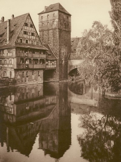 Nurnberg, Der Henkersteg; Nürnberg, "Henkersteg" (m/w kuva) tekijältä Kurt Hielscher