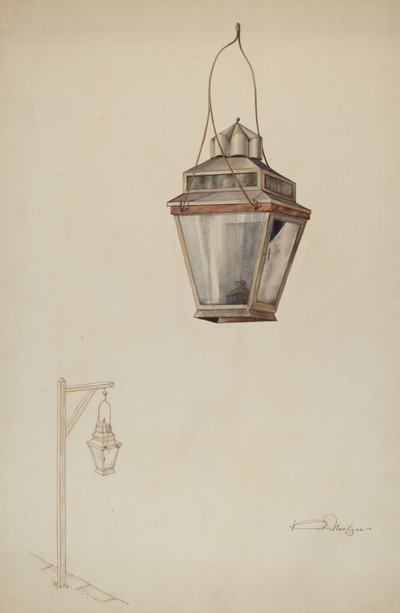Sperma Oil Street Lamp, c. 1937. tekijältä Kurt Melzer
