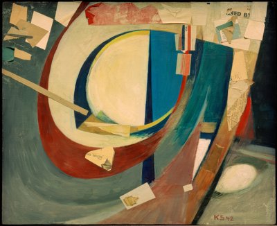 Kuva abstrakti Skoyen II tekijältä Kurt Schwitters