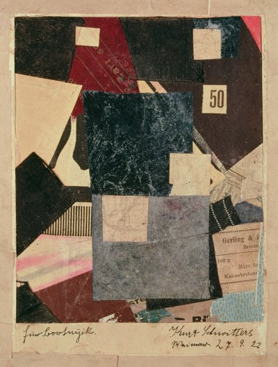 Sävellys, 1922 tekijältä Kurt Schwitters
