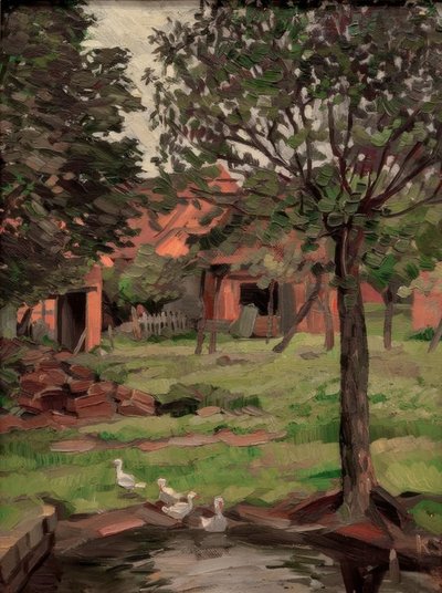 Kotitila hanhien kanssa tekijältä Kurt Schwitters