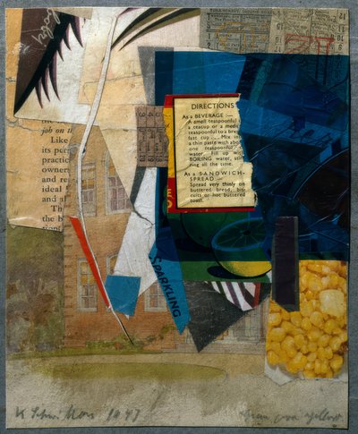 Vihreä keltaisen päälle tekijältä Kurt Schwitters