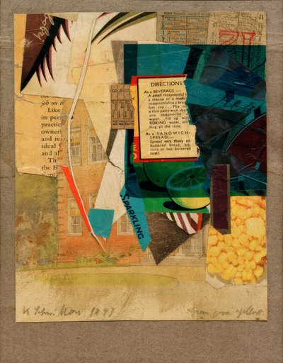 Vihreä keltaisen päälle tekijältä Kurt Schwitters