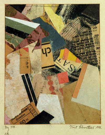 MZ 318 CH., 1921 tekijältä Kurt Schwitters