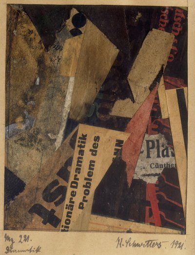 Merz 221, 1921. tekijältä Kurt Schwitters