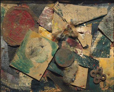 Merz Kuva 9A, Kuva ruudulla; Merzbild 9A kuva ruudulla tekijältä Kurt Schwitters