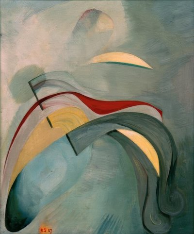 Punainen viiva (1) tekijältä Kurt Schwitters