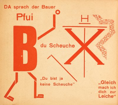 Variksenpelätin. Satu Scarecrow. Satuja, 1925. tekijältä Kurt Schwitters